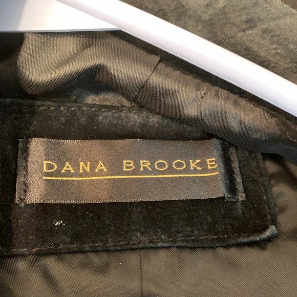 Vintage Dana Brooke black soft suede jacket size 6 oversized fits larger - Picture 11 of 15